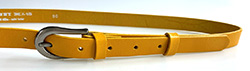 Dámský kožený opasek 20-178-32 žlutý