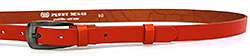Dámský kožený opasek 20-179-94 oranžový