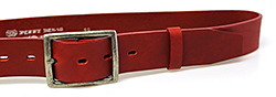 Dámský kožený opasek EXKLUZIV 48-R90 červený