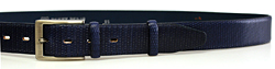 Pánský kožený společenský opasek s trnovou sponou 35-050-4-K56 modrý